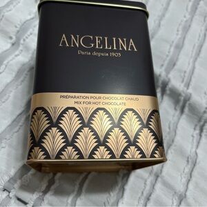 Angelina Black and Gold Hot Chocolate Mix with Collectible Tin